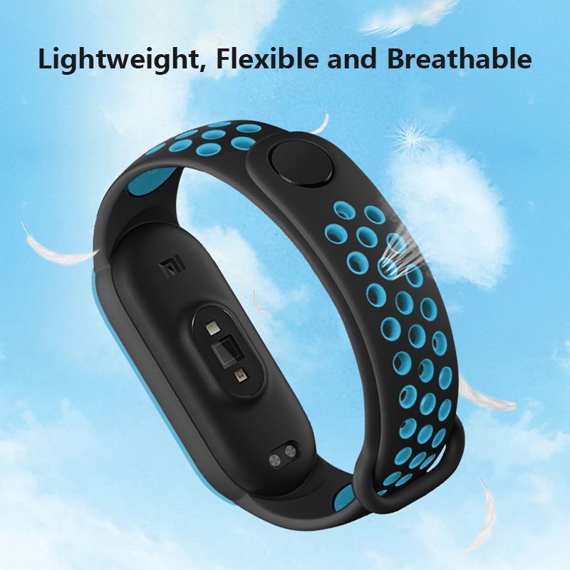 สําหรับ Mi Band 9 8 7 6 5 4 3 สร้อยข้อมือกีฬาซิลิโคน Miband8 Miband7 Miband6 Miband5 คู่สี Soft TPU Breathable สายรัดข้อมือ สายรัดข้อมือ