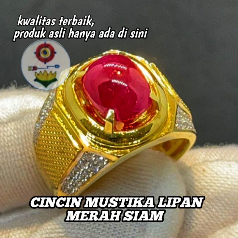 Mustika Centipede Stone Ring ( ตะขาบต ้ นฉบับ 100 % )