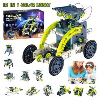 Solar Powered Robot Toy DIY Assemble Stem Projects STEM Educational Science Building Robot For Kids Aged 8-12 /