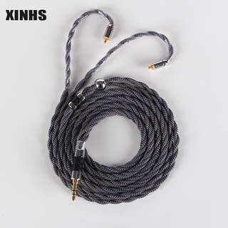 XINHS Big 4 Core single crystal copper twisted cotton yarn Replace Earphone Cable 3.5mm/2.5mm/4.4mm MMCX/0.78mm 2Pin Balance Upgrade Cable