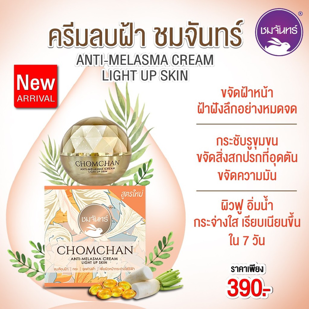 ครีมลบฝ้า ชมจันทร์ กระปุก 15กรัม - รูปที่ 5