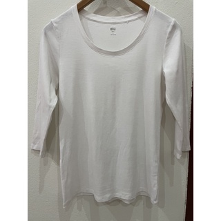 Uniqlo เสื้อยืดขาว size L