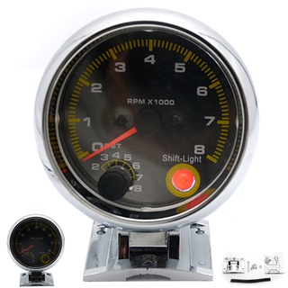 เครื่องวัดรอบเครื่องยนต์ คาร์บอนไฟเบอร์ LED 0-8000 rpm 3.75 …