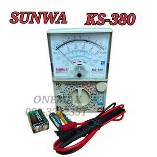 มัลติมิเตอร์เข็ม SUNWA KS-380  มัลติมิเตอร์แบบอนาล็อก มิเตอร์วัดไฟแบบเข็ม Sunwa