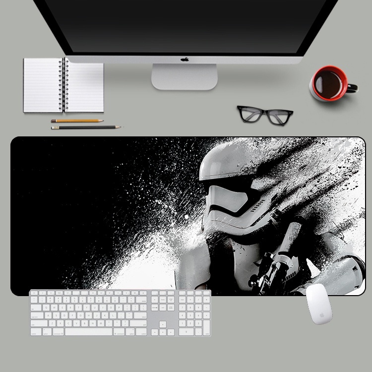 รูปภาพมากมายที่มีจําหน่าย✨แผ่นรองเมาส์ Star Wars แผ่นรองโต๊ะที่กําหนดเองหนาแผ่นรองเมาส์ขนาดใหญ่สุดแผ่นรองโต๊ะกันน้ําแผ่นรองโต๊ะคอมพิวเตอร์แผ่นรองเมาส์ Star Wars