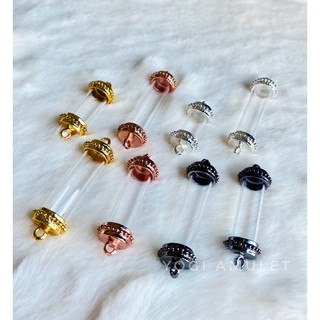 ขนาดหลอด 12 มิล สีดำ เงิน ทองพิ้ง หลอดยาว 2, 2.5, 3, 3.5, 4 ซม.