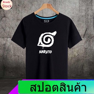 เสื้อยืดลำลอง เสื้อยืดนารูโตะNaruto T-shirtเสื้อยืดนารูโตะแขนสั้นนักเรียนชายและหญิงหมู่บ้านโคโนฮะ Naruto Itachi Sasuke K