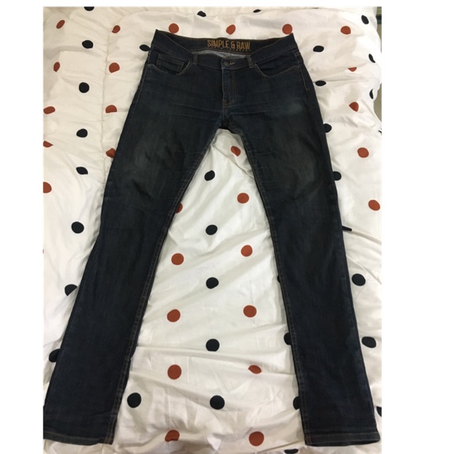 กางเกงยีนส์ simple and raw