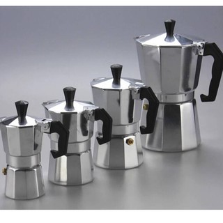 Moka pot กาต้มกาแฟสด3-6-9-12Cup ***สินค้าพร้อมส่ง***