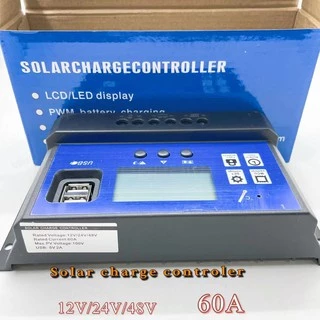 (THAISHVS399ลด150.-)10A/20A/30A/40A/50A/60A Solar Panel Charger Controller Battery Regulator USB LCD โซล่าชาร์จเจอร์