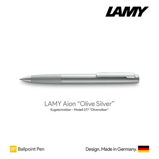 Lamy Aion Olive Silver Ballpoint Pen - ปากกาลูกลื่นลามี่ไอออน สีโอลีฟซิลเวอร์