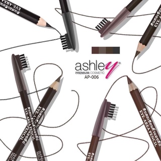 (1โหล)Ashley Eye-Area Pencil AP-006 ดินสอเขียนคิ้ว+แปรง