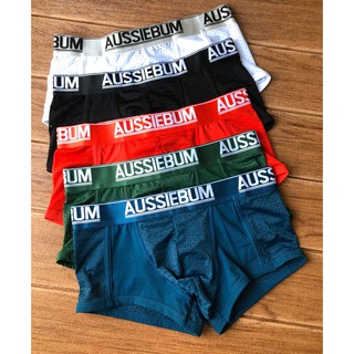 #กางเกงชั้นใน#Aussiebum #Boxer#กางเกงใน#บ็อกเซอร์#ขอบยาง #รุ่นผ้ารู#ขอบนิ่ม #สีเรียบ แต่สวย#ลดค่าส่ง #ค่าส่งถูก #คุ้มค่า