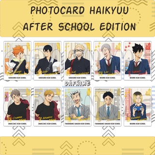 การ์ดรูปภาพอนิเมะ Haikyuu AFTER SCHOOL EDITION