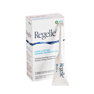 รีเจล REGELLE เจลหล่อลื่นและให้ความชุ่มชื้นในช่องคลอด (บรรจุ 6 หลอดต่อกล่อง ปริมาณสุทธิ หลอดละ 6.5 กรัม)