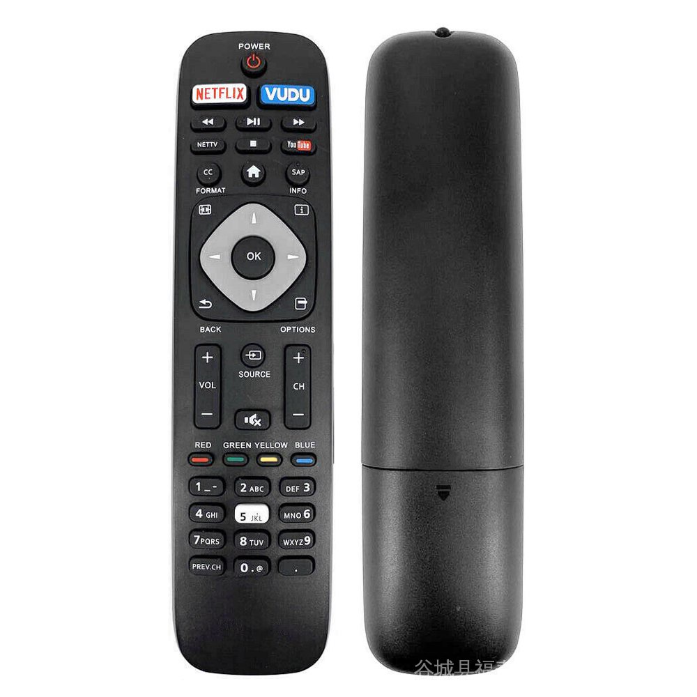 เปลี่ยนใหม่ NH500UP สําหรับ PHILIPS 4K UHD สมาร์ททีวีรีโมทคอนโทรล NETFLIX VODU 32PFL4902/F7 40PFL490