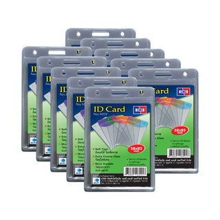 ป้ายชื่อพลาสติกแนวตั้ง สีใส (แพ็ค10อัน) แซนโก้ 101V/Clear Plastic Vertical Name Tags (Pack 10) Sango 101V