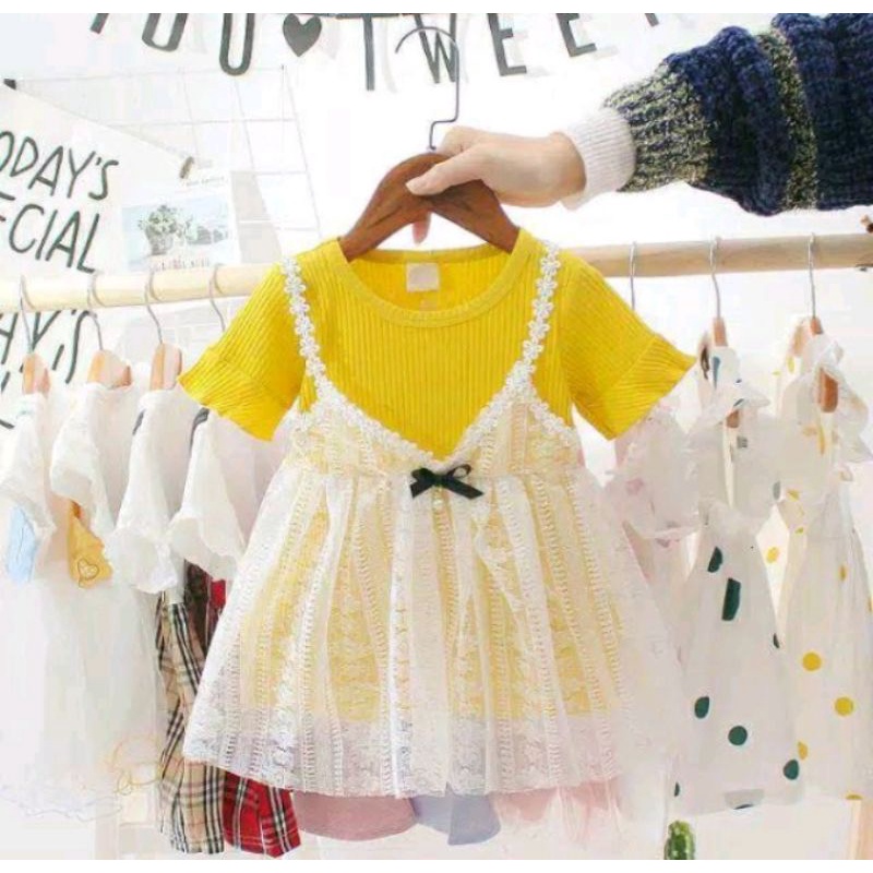 ใหม่ล่าสุดนําเข้า PREMIUM BABY TUTU DRESS / GIRLS TUTU DRESS / CUTE BABY DRESS / CUTE GIRLS DRESS RI