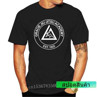 ราคาต่ำสุด!! เสื้อยืด ผ้าฝ้าย พิมพ์ลาย Gracie Jiu Jitsu Homme การย่น สําหรับผู้ชาย 667307S-3XL