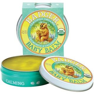 [พร้อมส่ง] นำเข้าจากอเมริกา ของแท้ 100% บาล์มทาผิวสำหรับเด็ก Badger Company Baby Balm Chamomile&amp;Calendula (21 g)