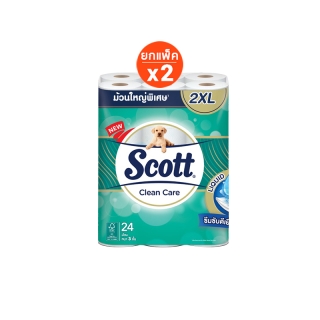 โปรโมชั่น : Scott สก๊อตต์® คลีนแคร์ กระดาษชำระ 2XL หนานุ่ม 3 ชั้น แพ็ค 24 ม้วน 2 แพ็ค รวม 48 ม้วน