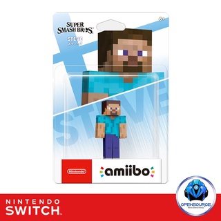 [พร้อมส่ง]Nintendo: ตุ๊กตา Amiibo Minecraft Steve &amp; Alex (Original JP LOT)