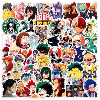 100Pcs/Set ❉ My Hero Academia Series D สติ๊กเกอร์ ❉ Midoriya Izuku Bakugou Katsuki Todoroki Shoto Anime Cartoon DIY Fashion Mixed Doodle Decals สติ๊กเกอร์