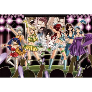 โปสเตอร์ Fairy Tail แฟรี่เทล ศึกจอมเวทอภินิหาร การ์ตูน ญี่ปุ่น Poster ของขวัญ โปสเตอร์สำหรับเด็ก Japan Anime FairyTail