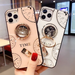 เคสโทรศัพท์มือถือกระจก คริสตัล พร้อมสายคล้องมือ สไตล์ผู้หญิง สำหรับ S9plus S9 S10 S20Fe S10plus Samsung Galaxy S21 Note10 Plus Samsung Note10lite Note9 note10Pro S10 Plus S21 Ultra