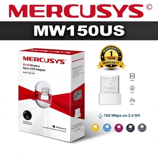 ยูเอสบีไวไฟตัวเล็กๆ MERCUSYS (MW150US) Wireless N150 Nano USB Wireless Wifi Adapter ประกัน 1ปี