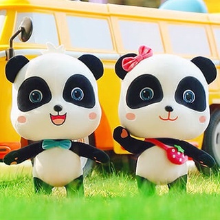 ตุ๊กตากีกี้☞▽Super Baby JOJO Plush Doll Baby Bus Wonderful Wonder Panda Cartoon Doll Children s Birthday Gift [ส่งวันที่