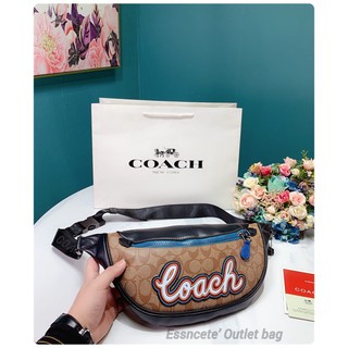 Coach Warren Bag Belt In Signature ((76795)) **สีน้ำตาลค่ะ  **Size:::30*17cm “12”