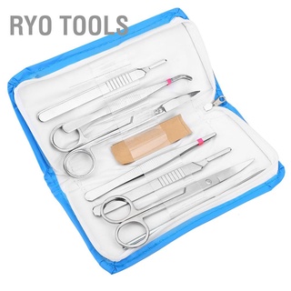 Ryo Tools ชุดเครื่องมือสแตนเลสสําหรับใช้ในการฆ่าเชื้อแล็บ 7ชิ้น