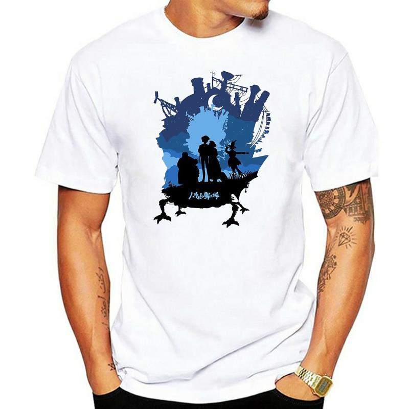 คุณภาพสูง Castle Of Dreams Howls Moving Castle TShirt Men TShirt