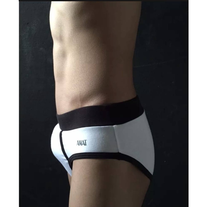 Amat Underwear รุ่น Merfy Brief กางเกงชั้นในผู้ชาย รุ่นMerfy 95%Cotton 5%Lycra Size L เอว 32-34นิ้ว