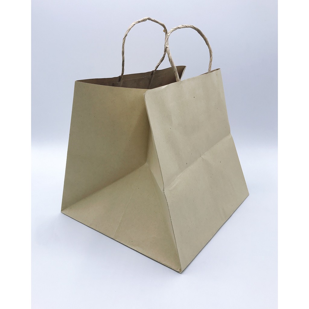 ถุงกระดาษน้ำตาล 1 ปอนด์ 2099ขนาด 21.5*22.5*25 ซม แพคละ 20 ใบ