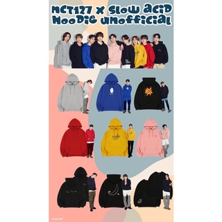 เสื้อกันหนาว มีฮู้ด ลาย NCT 127 X SLOW ACID