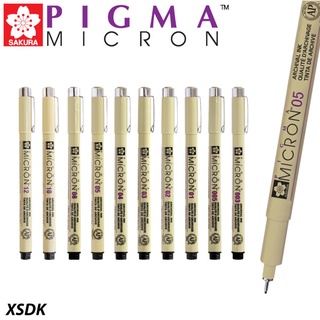 Sakura Pigma Pen ปากกาพิกม่า (สีดำ 11 Size 003-12 + สีใหม่)