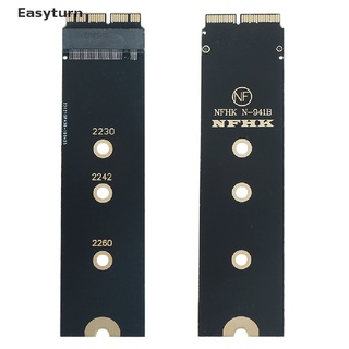 Easyturn การ์ดอะแดปเตอร์แปลง NVMe PCIe M.2 NGFF SSD สําหรับ 2013 2014 2015 macbook air pro ET