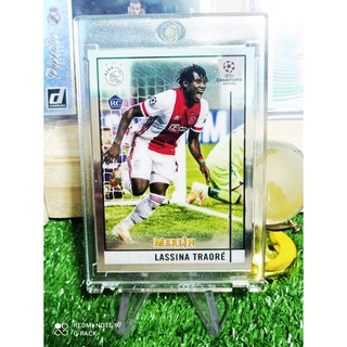 การ์ดนักฟุตบอล Topps Merlin Chrome Champions League Base card #10 lassina traore (RC)