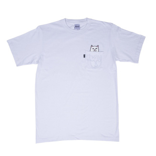 SLUM LTD - RIPNDIP Lord Nermal Pocket Tee White