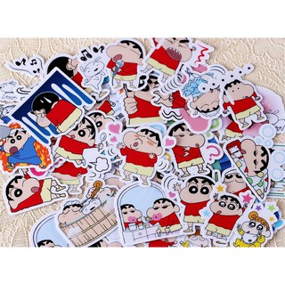 พร้อมส่ง!!! สติกเกอร์ ชินจัง Crayon Shinchan 40 pcs สำหรับติดรถยนต์/ สเก็ตบอร์ด/ โทรศัพท์/ แล็ปท็อป