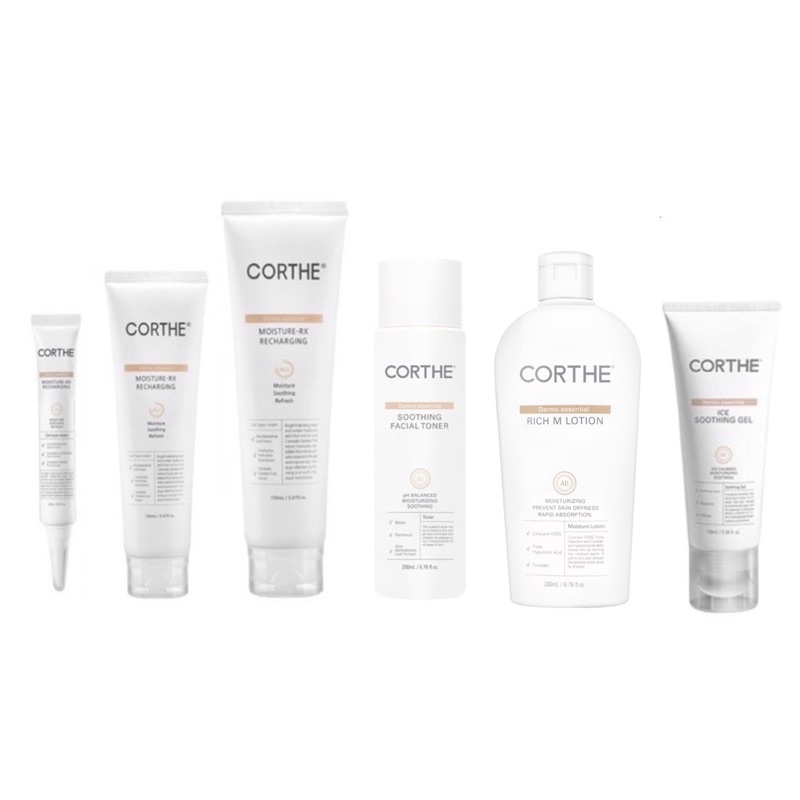 ✨พร้อมส่ง✨| CORTHE Moisture-RX Recharging / ICE SOOTHING GEL / Lotion / Toner - ครีมแจฮยอน