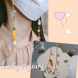 《SET A~B~K》◇โซ่ชุบทองคล้องแมส◇ จี้Cuty°ห้อยตุ้งติ้ง◇