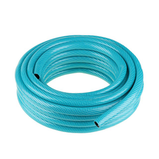 🔥*ไม่ใช้แล้วจะเสียใจ*🔥 สายยาง  PVC KNITTING 5/8 นิ้ว x 15 ม. สีฟ้า PVC BRAIDED HOSE 5/8"X15M BLUE สินค้าคุณภาพสูง