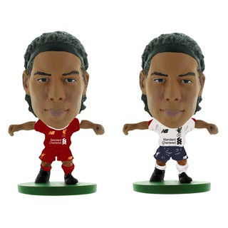 โมเดลนักฟุตบอล SoccerStarz ลิขสิทธิ์แท้จากสโมสรลิเวอร์พูล - Virgil Van Dijk Home/Away Kit (2020 version)