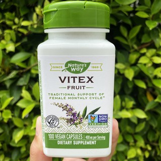 Vitex Fruit 400 mg 100 Vegetarian Capsules (Natures Way®)