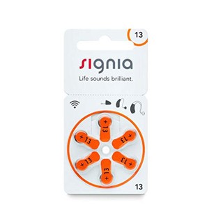 ถ่านเครื่องช่วยฟัง Signia เบอร์ 13 (สีส้ม)