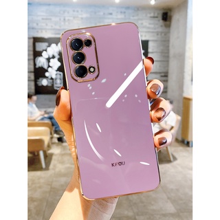 เคสโทรศัพท์มือถือ ขอบตรง ลาย 6D สําหรับ Oppo Reno 7 pro Reno 6z Reno 5F Reno 5 pro Reno 6 Reno 6 pro Reno 4 Reno 4 pro