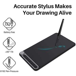 Huion Inspiroy Dial Q620M Wireless Garphics Drawing Tablet Android Support with Dial Controller Battery-Free Stylus #5
